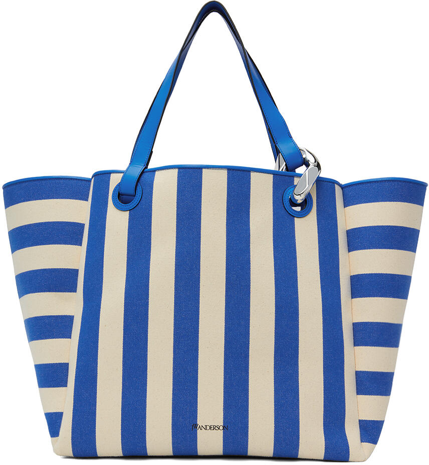 JW Anderson Blue & White Large JWA Corner Tote Cover