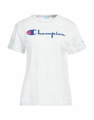 Champion Woman T-shirt Light grey Cotton Cover