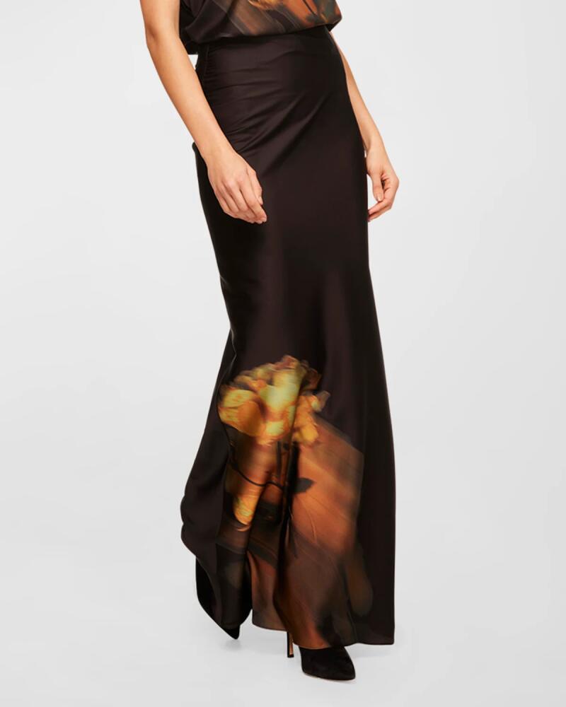 MISA Los Angeles Sierra Floral Maxi Skirt Cover