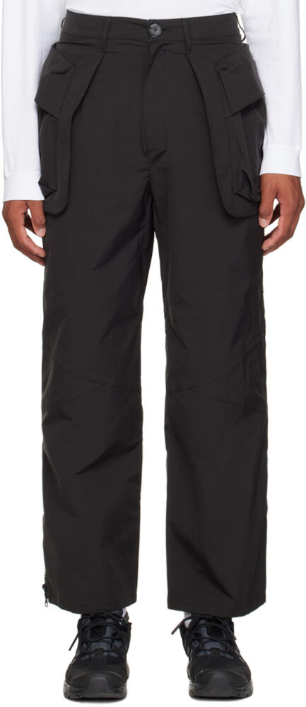 Archival Reinvent Black Zipper Cargo Pants Cover