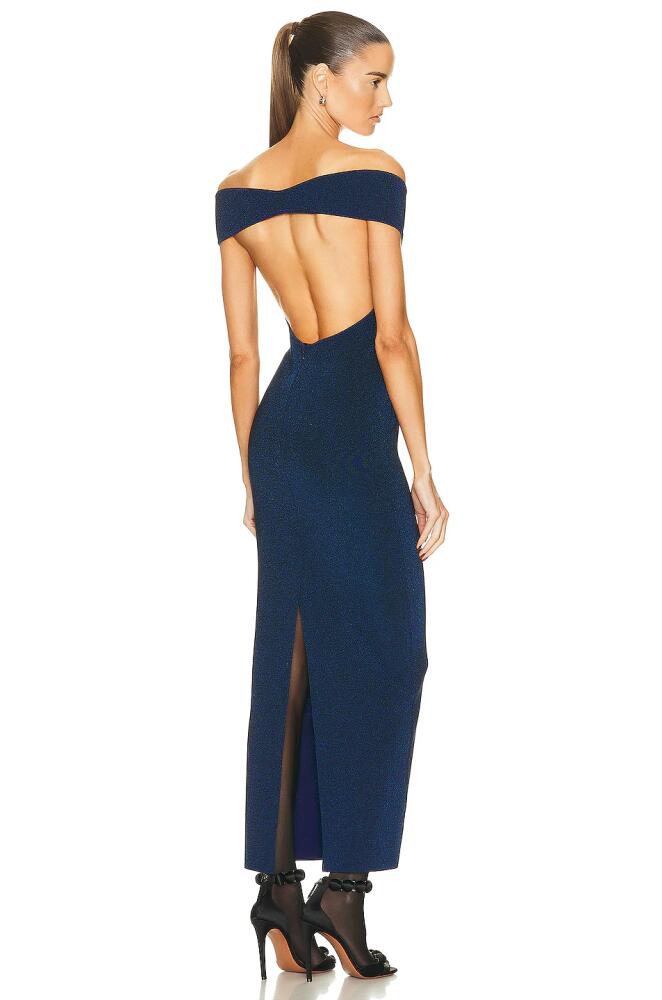 ALAÏA DF Gown in Navy Cover