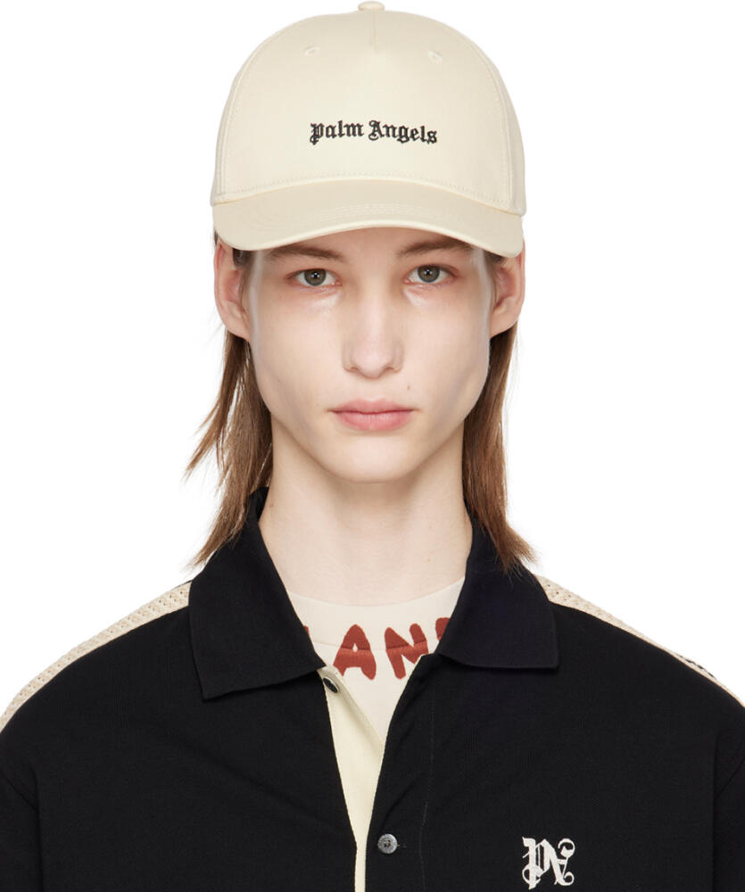 Palm Angels Off-White Logo Cap Cover