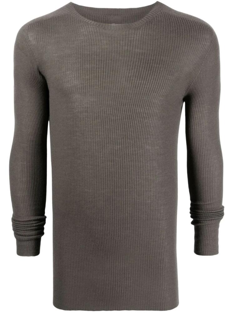 Rick Owens ribbed-knit cashmere jumper - Grey Cover