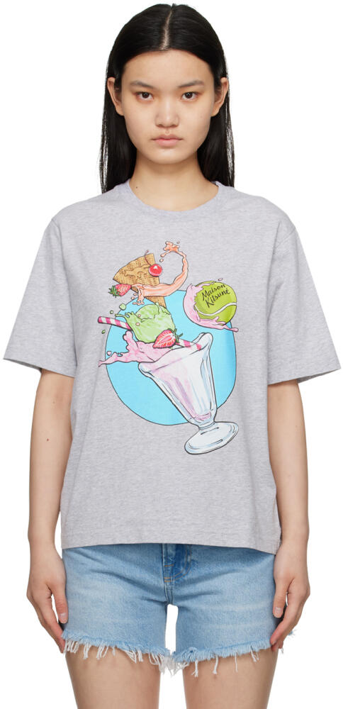 Maison Kitsuné Gray Hotel Olympia Edition Ice Cream Splash T-Shirt Cover