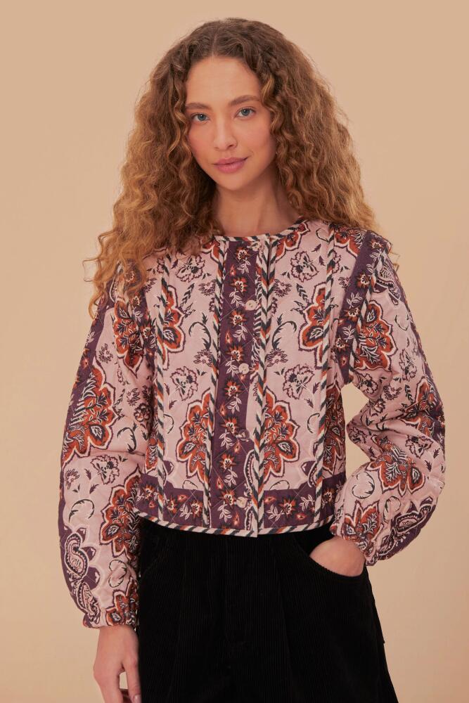 FARM Rio Glam Tapestry Burgundy Long Sleeve Jacket Cover