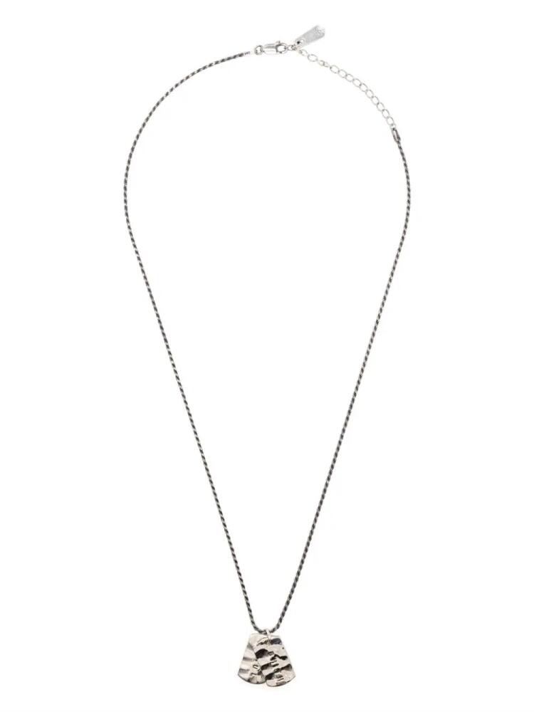 Paul Smith dogtag pendant necklace - Silver Cover