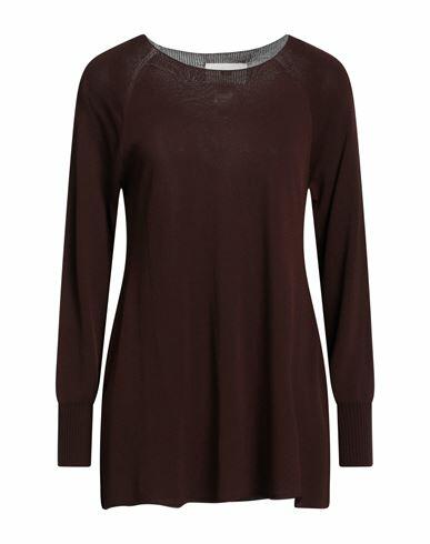 Solotre Woman Sweater Cocoa Viscose, Polyamide Cover