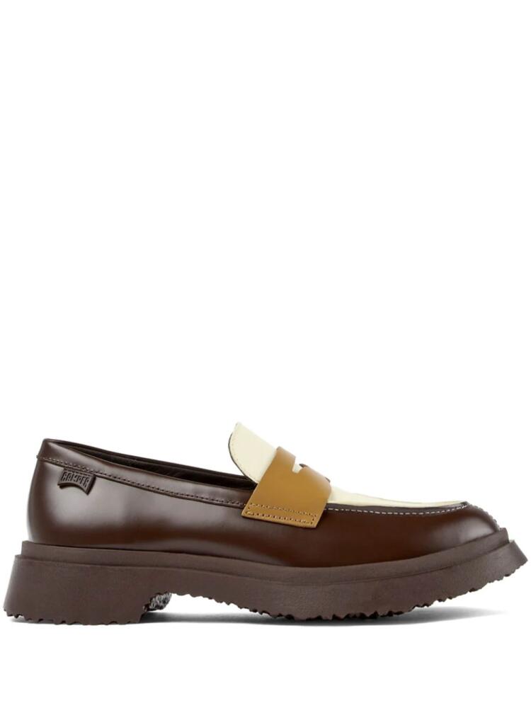 Camper Walden mismatched colour-block loafers - Brown Cover