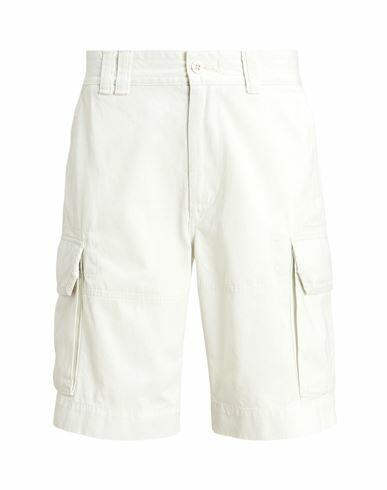 Polo Ralph Lauren 10.5-inch Relaxed Fit Twill Cargo Short Man Shorts & Bermuda Shorts Off white Cotton Cover