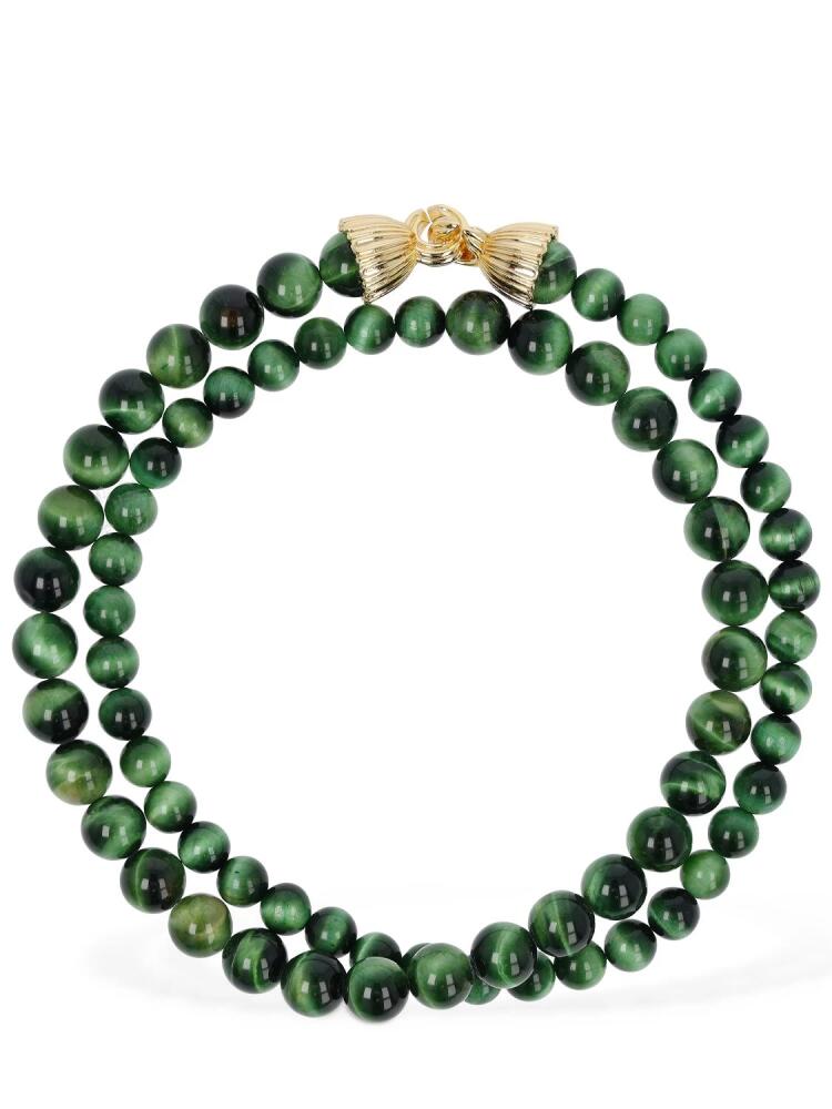 TIMELESS PEARLY Malachite Double Wrap Collar Necklace Cover