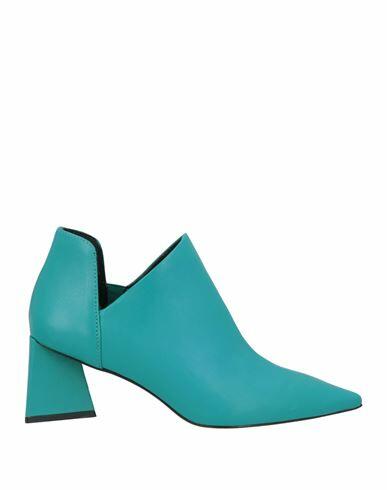 Carrano Woman Ankle boots Turquoise Leather Cover