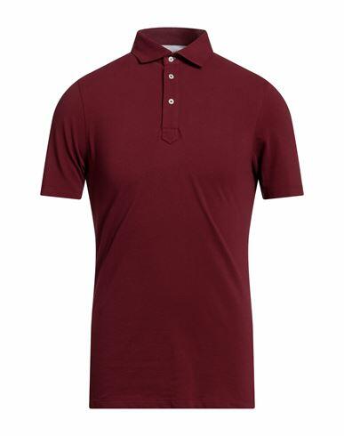 Brunello Cucinelli Man Polo shirt Burgundy Cotton Cover