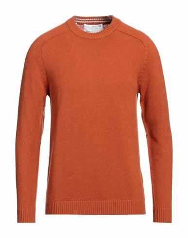 Selected Homme Man Sweater Rust Lambswool Cover