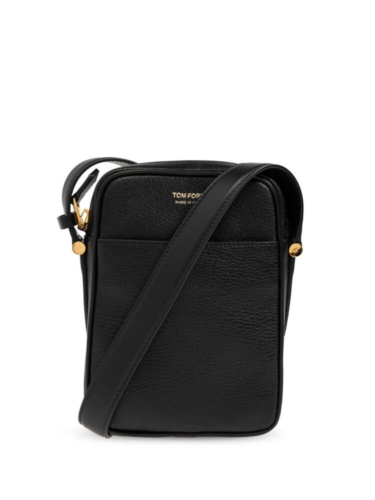 TOM FORD leather messenger bag - Black Cover