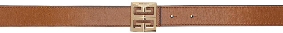 Givenchy Brown & Black Leather Reversible Belt Cover