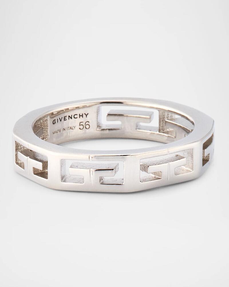 Givenchy Men's 2G Silvery Ring Cover