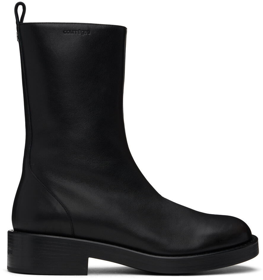 Courrèges Black Rider Leather Boots Cover