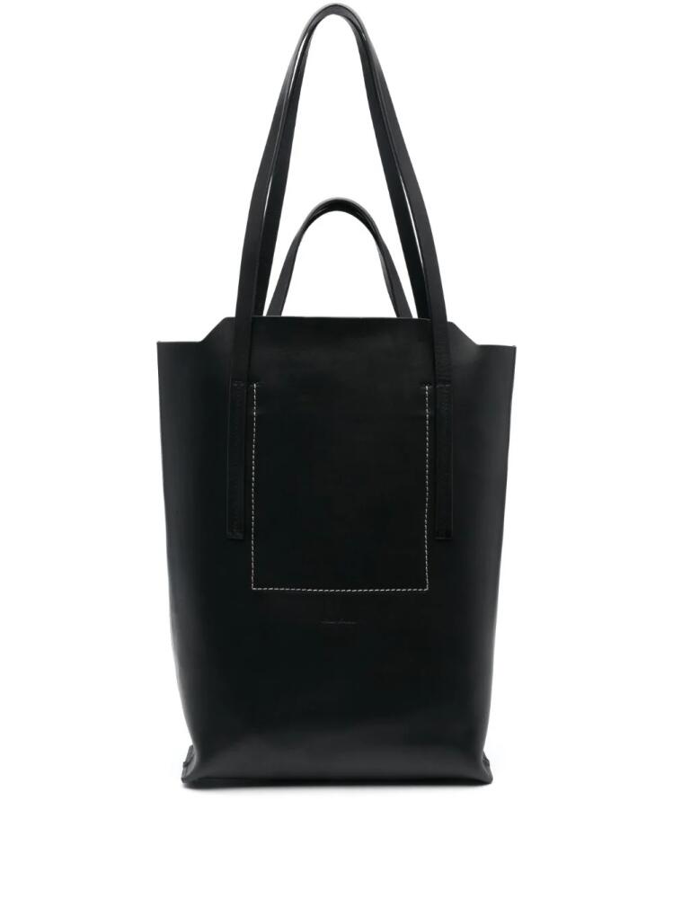 Rick Owens medium Shopper leather tote bag - Black Cover