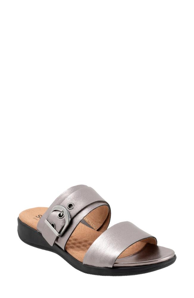 SoftWalk Toki Slide Sandal in Pewter Cover