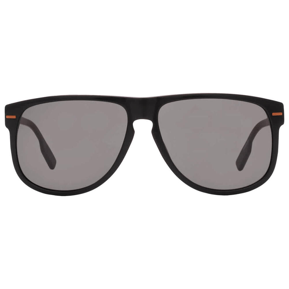 Ermenegildo Zegna Smoke Square Mens Sunglasses Cover