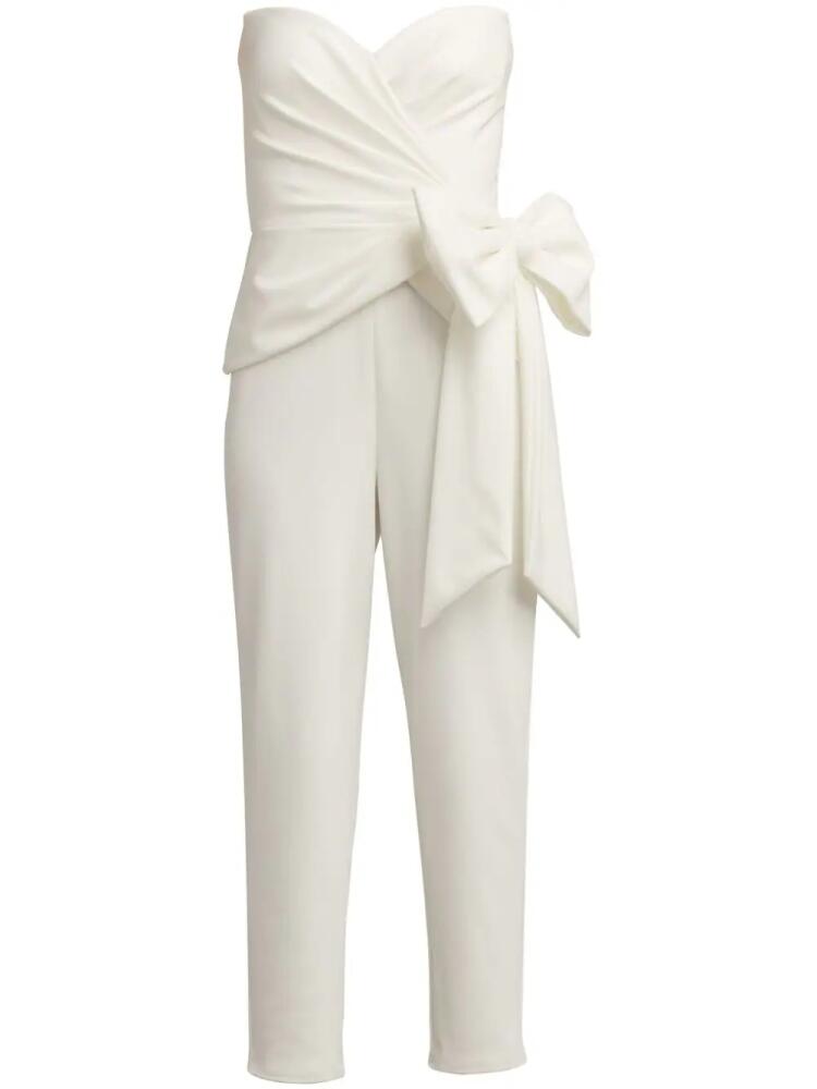 Tadashi Shoji bow-detail cropped jumpsuit - White Cover