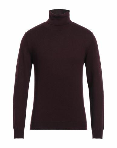 Bellwood Man Turtleneck Deep purple Cotton, Cashmere Cover