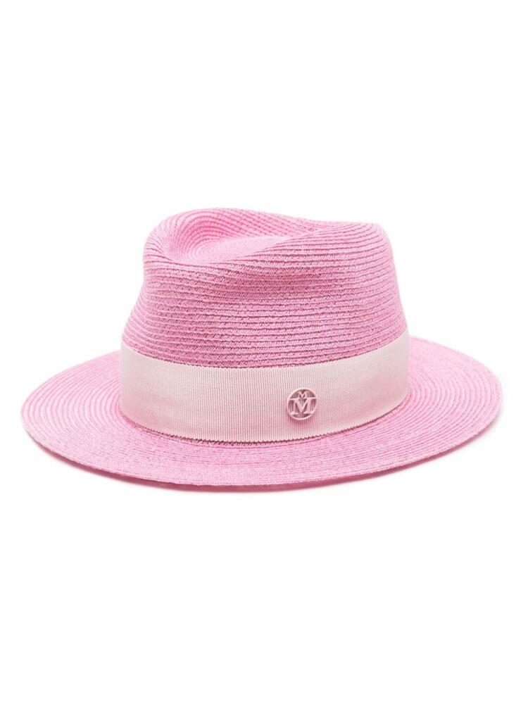 Maison Michel Andre hemp fedora hat - Pink Cover