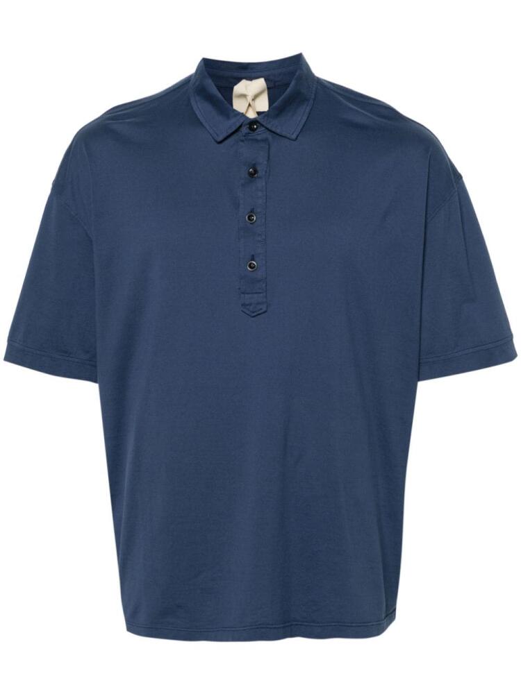 Ten C cotton jersey polo shirt - Blue Cover