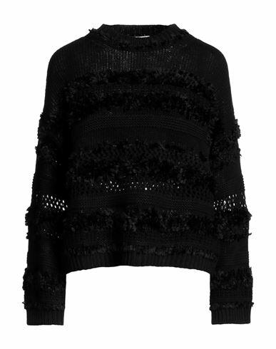 Liviana Conti Woman Sweater Black Wool, Polyamide, Cashmere, Acrylic Cover