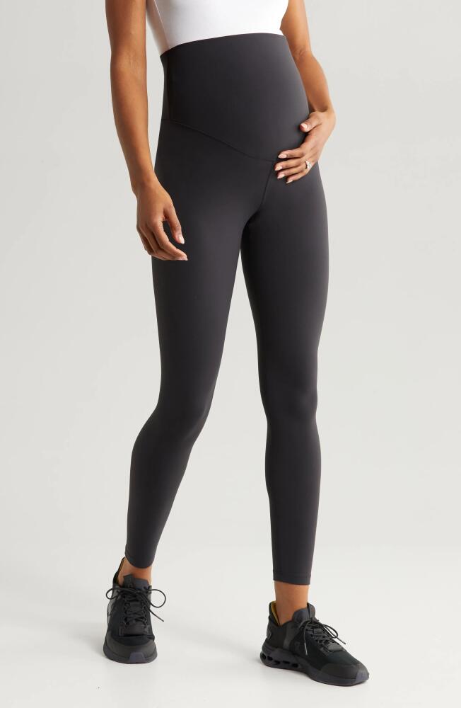 zella Mamasana Studio Luxe High Waist Maternity Leggings in Black Cover