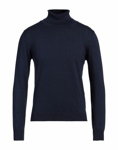 Bellwood Man Turtleneck Blue Cotton, Cashmere Cover