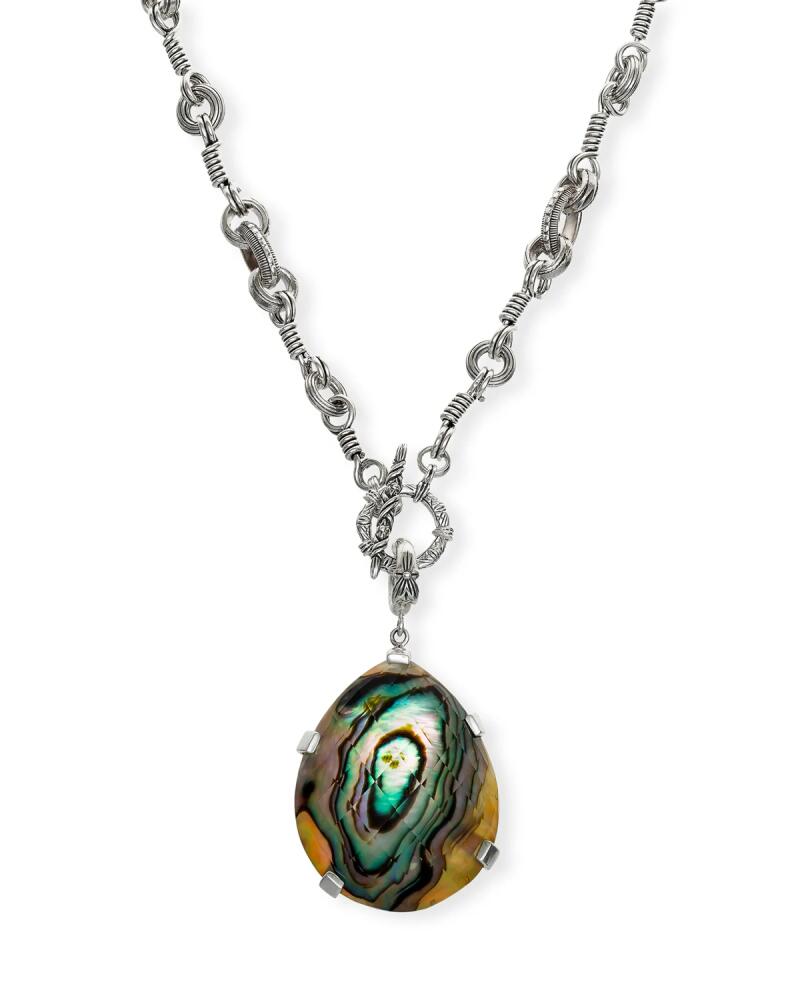 Stephen Dweck Abalone Sterling Silver Pendant Necklace Cover