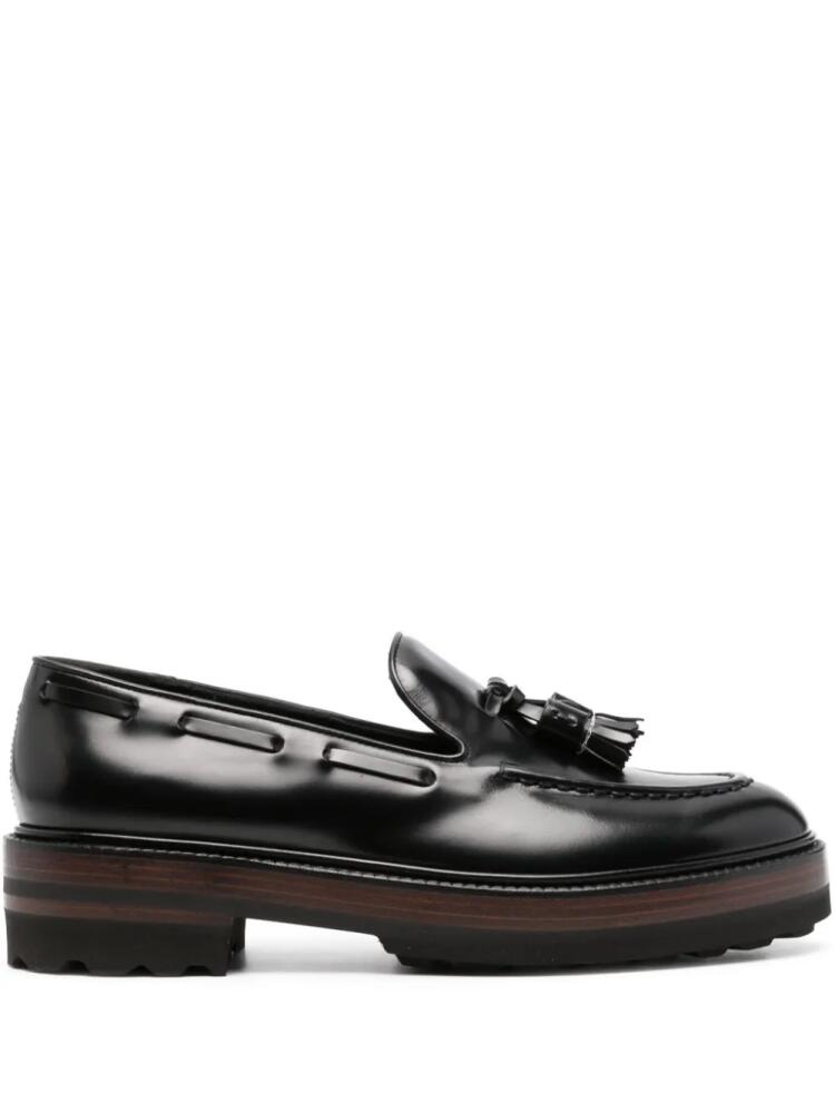 Fratelli Rossetti tassel-detail leather loafers - Black Cover