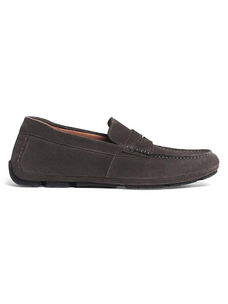 Anthony Veer Men's Cruise Penny Suede Driving Loafers - Ash Grey Cover