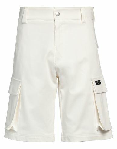 Gcds Man Shorts & Bermuda Shorts Ivory Cotton Cover