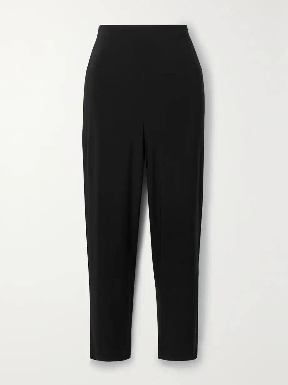 Norma Kamali - Pencil Stretch-jersey Skinny Pants - Black Cover