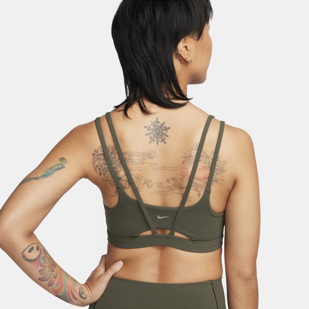 Nike Women's Zenvy Strappy Light-Support Padded Sports Bra in Green Cover