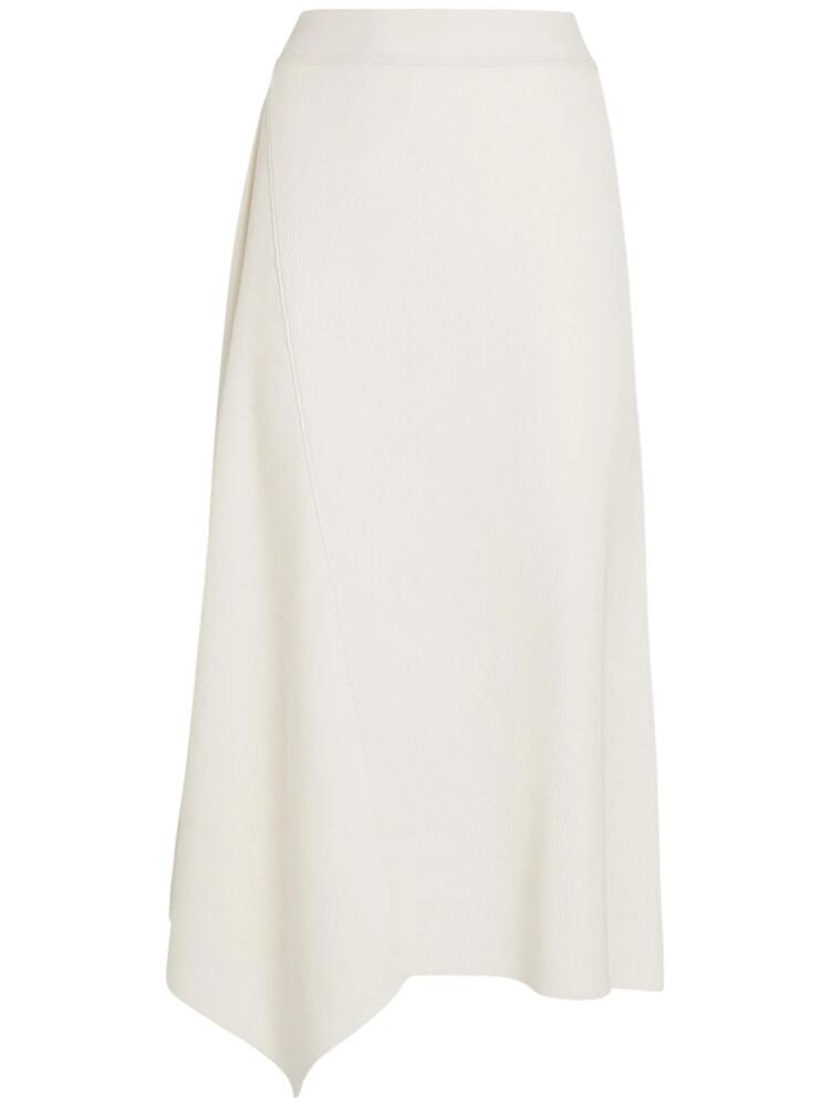 LORO PIANA Tazawa Cotton Knit Flared Midi Skirt Cover