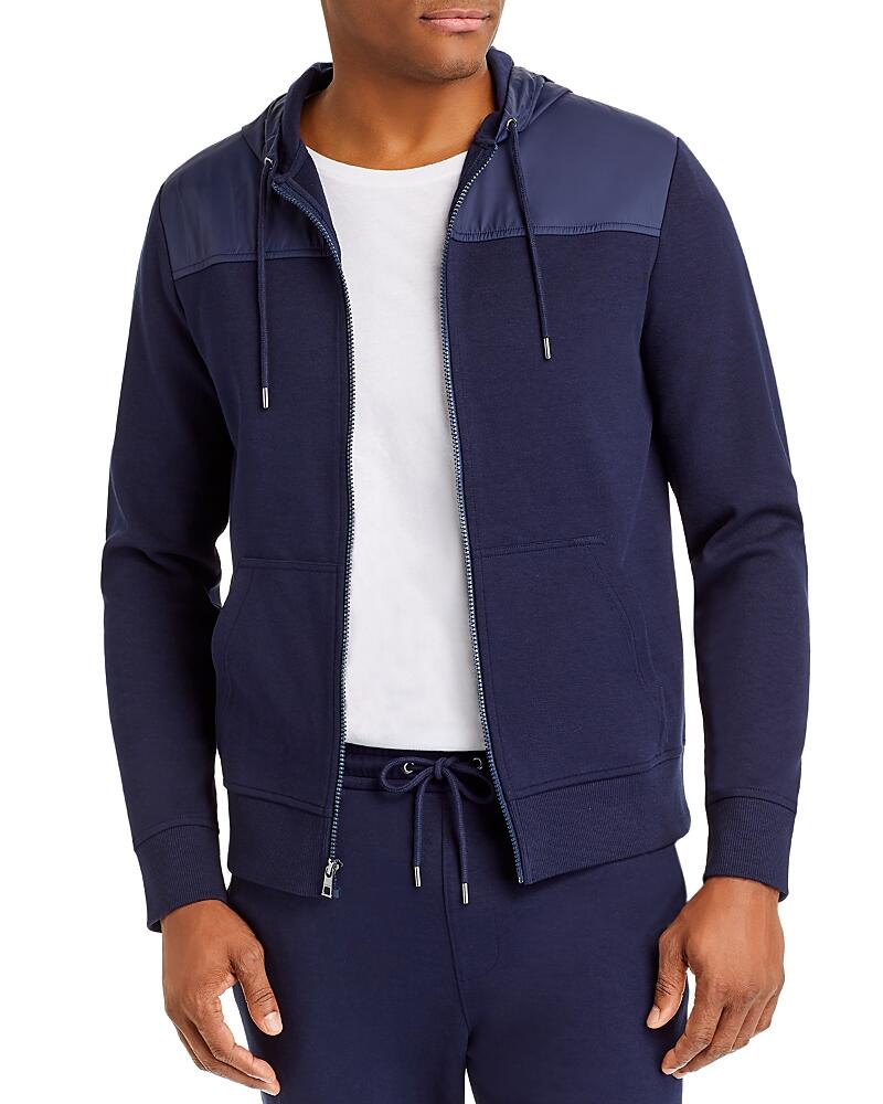 Michael Kors Mixed-Media Hoodie Cover