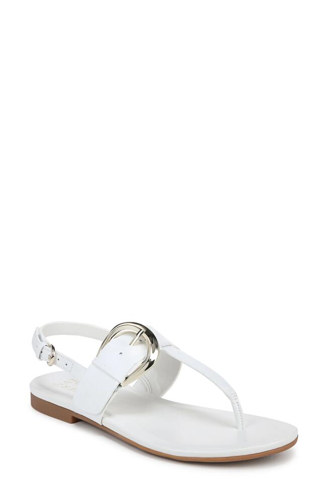 Naturalizer Taylor Slingback Flip Flop in White Leather Cover