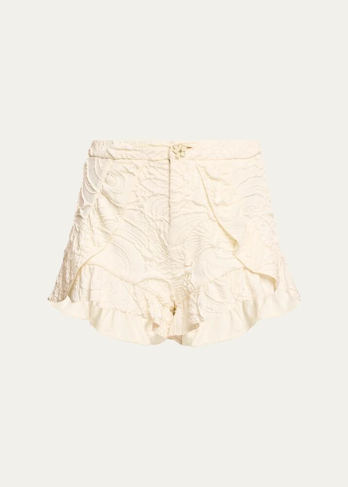 PatBO Floral Jacquard Shorts Cover