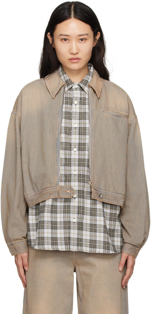 YMC Brown Burnside Denim Jacket Cover