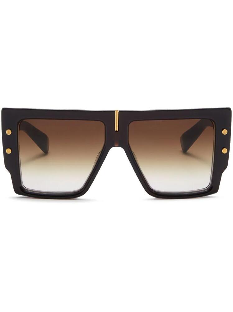 Balmain Eyewear B-Grand oversize-frame sunglasses - Brown Cover