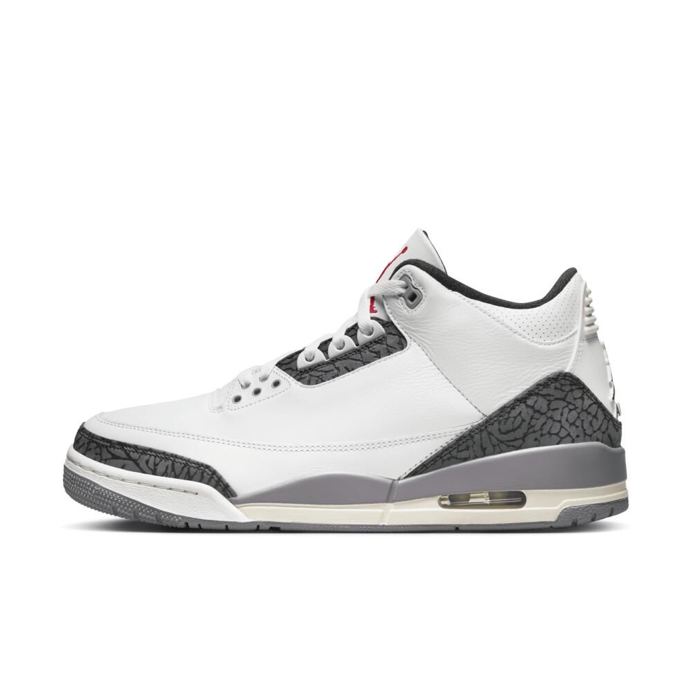 Men's Air Jordan 3 Retro "Cement Grey" Shoes in White Cover