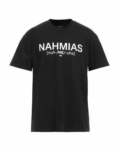 Nahmias Man T-shirt Black Cotton Cover