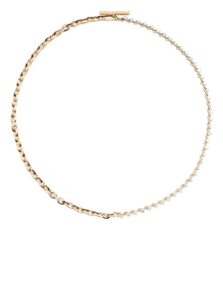 Lizzie Mandler Fine Jewelry 18kt yellow gold Éclat diamond tennis necklace Cover