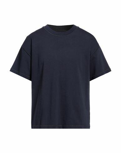 Bottega Veneta Man T-shirt Midnight blue Cotton Cover