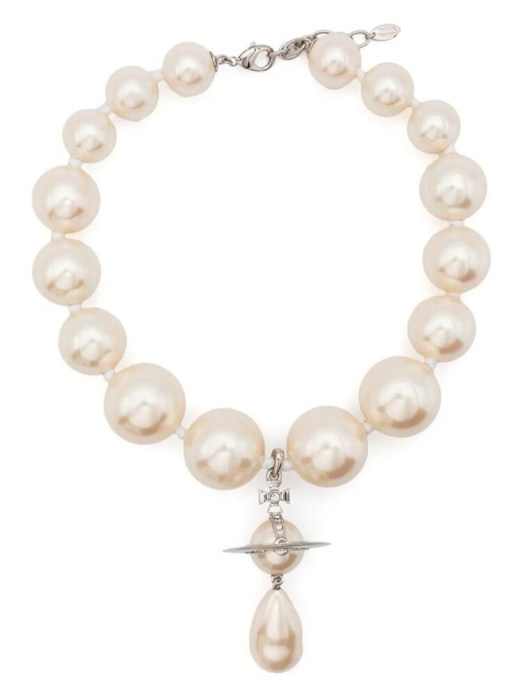 Vivienne Westwood Orb-pendant pearl necklace - Neutrals Cover