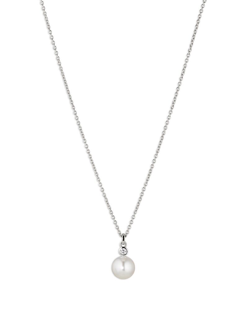 Nadri Cubic Zirconia & Nacre Pearl Pendant Necklace, 16-18 Cover