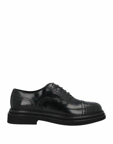 Dolce & gabbana Man Lace-up shoes Black Leather Cover